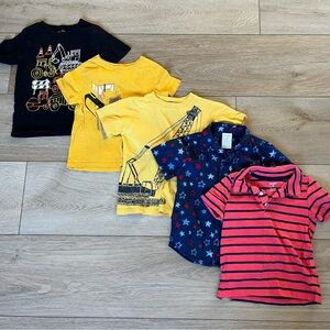 4T Boys Shirts and Shorts Bundle GAP Kids Carters 11 Pieces